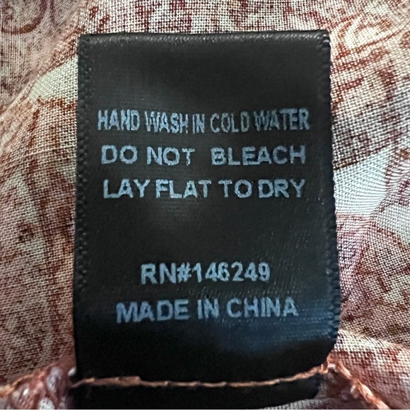 Aakaa Orange Rust Ruffled Fun Flowy Mini Skirt Size Small EUC - Picture 7 of 7